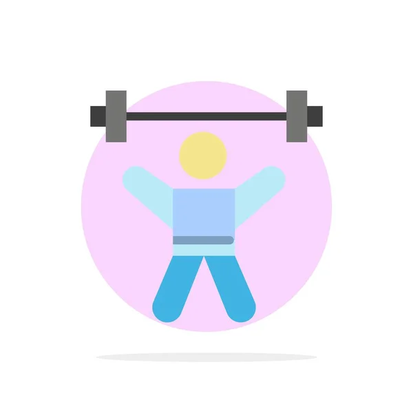 Atleet, Atletiek, avatar, fitness, Gym abstract Circle Backgro — Stockvector