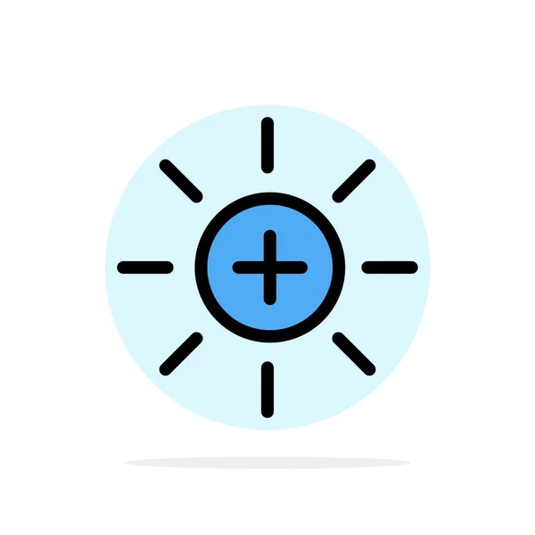 Helligkeit, Benutzeroberfläche, UI, Benutzer abstrakten Kreis Hintergrund flach — Stockvektor
