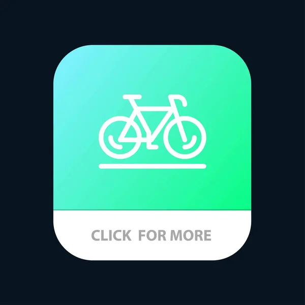 Bicicleta, Movimiento, Caminar, Botón de la aplicación móvil del deporte. Android e IO — Vector de stock