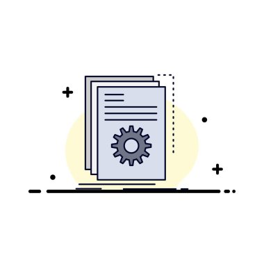 Uygulama, yapı, geliştirici, program, komut dosyası Düz Renk Simge Vektör