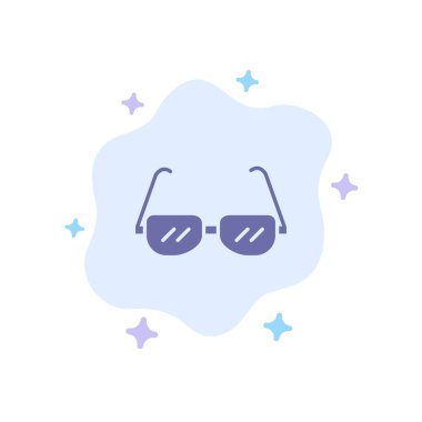 Soyut bulut arka planda Web mavi simge