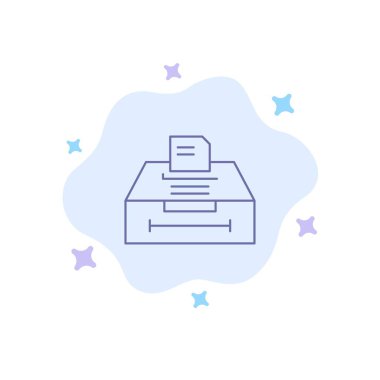 Soyut Bulutta Veri, Arşiv, İş, Bilgi MaviSi Simgesi