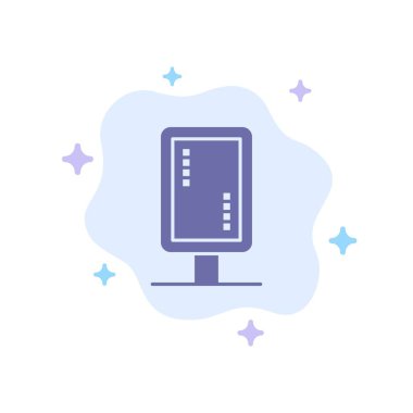 Pano, Marka, Tabela, Banner Board Mavi Simge Soyut C