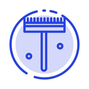 Bahçe, Bahçıvan, Tırmık, Kürek Mavi Noktalı Çizgi Hattı Simgesi