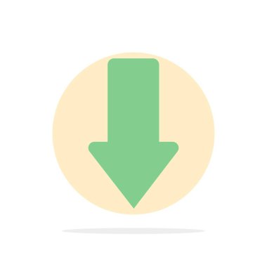 Ok, Oklar, Aşağı, İndir Soyut Daire Arka Plan Düz co