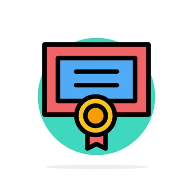 Award, Certificate, Degree, Diploma Abstract Circle Background F