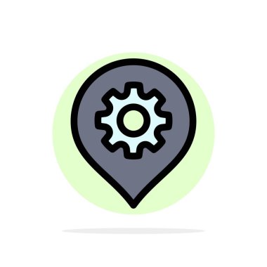 Dişli, Ayar, Konum, Harita Soyut Daire Arka Plan Düz col