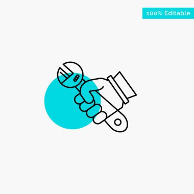 İngiliz anahtarı, Tamir, Tamir, Araçlar, El Turkuaz Vurgulama Çemberi