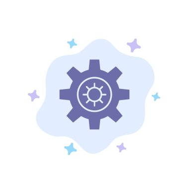 Soyut Bulut Arka Planında Dişli, Ayar, Motivasyon Mavi Sonu