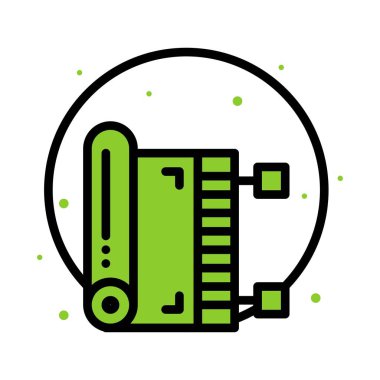 Ramazan simgeleri. Müslüman İslam dua ve ramazan kareem ince çizgi 