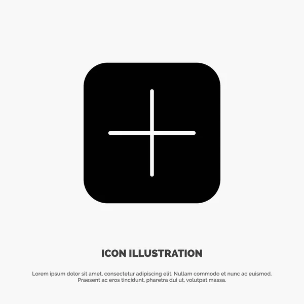 Instagram, Plus, Sets, Upload solid Glyphh Icon — стоковый вектор