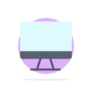 Bilgisayar, monitör, ekran, donanım soyut daire arka plan F