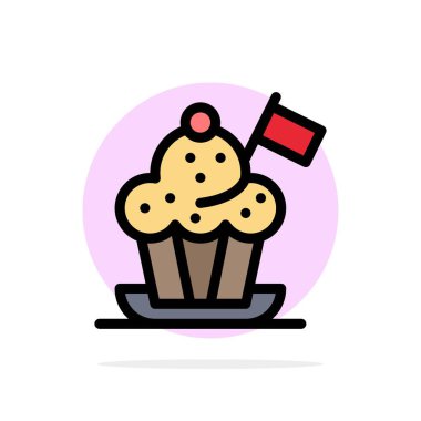 Şef, Şef Şapka, Ocak, Ocak Şapka, Bayrak Soyut Daire Backgro