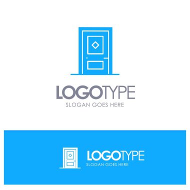 Bina, Yapı, İnşaat, Kapı Mavisi Katı Logo ile yer f