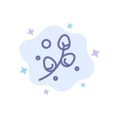 Bitki, Yumurta, Paskalya, Soyut Bulut Backgrou Tatil Mavi Simge