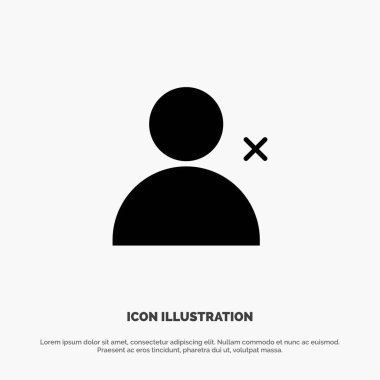 Kişileri, Twitter'ı keşfedin, katı Glyph Icon vektörü ayarlar