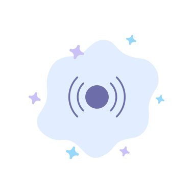 Soyut Bulut Bac Üzerinde Temel, Temel, Sinyal, Ui, Ux Mavi Simge