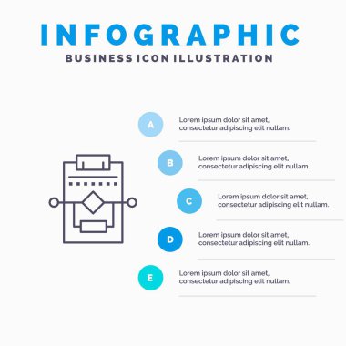 5 adımlı Workflow, Ağ, Süreç, Ayarlar Satırı simgesi