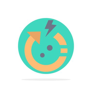 Ok, Güç, Kaydet, Dünya Soyut Daire Arka Plan Düz renk 