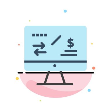 Vergi Düzenleme, Finans, Gelir, Bilgisayar Soyut Düz Renk Ic