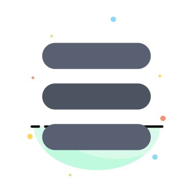 Liste, Görev, Metin Soyut Düz Renk Simgesi Şablonu