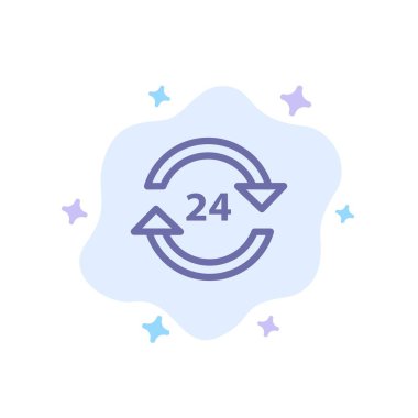 Konsiyerj, Otel, Yok, Yuvarlak Saat, Servis, Stop Blue Simgesi