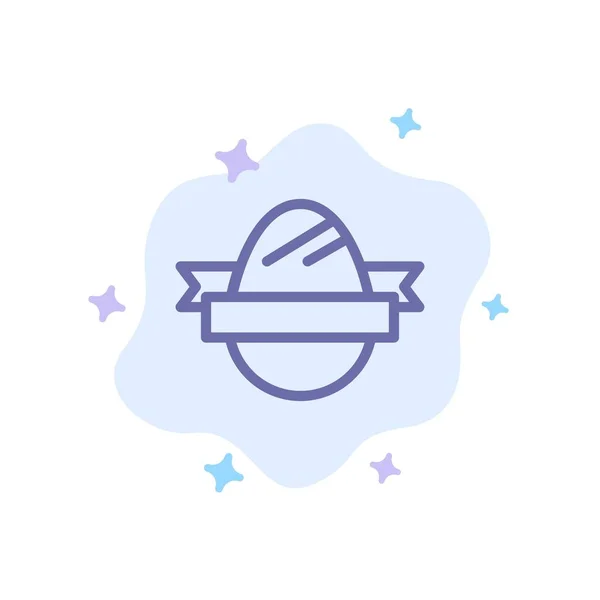 Πασχαλινό αυγό, αυγό, διακοπές, αργίες μπλε εικονίδιο στο αφηρημένο σύννεφο B — Διανυσματικό Αρχείο
