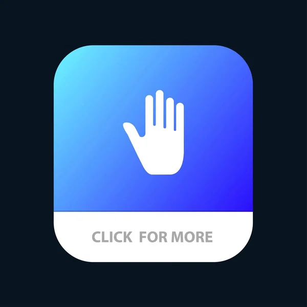 Lichaamstaal, gebaren, hand, Interface, mobiele app-knop. En — Stockvector