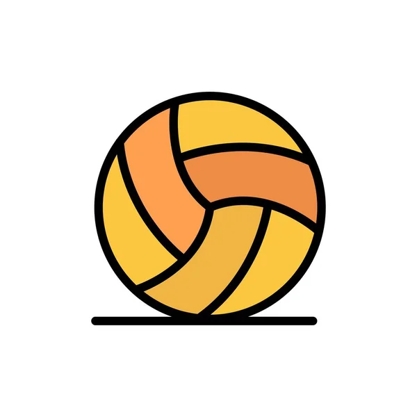 Football, Irlande, Jeu, Sport Flat Color Icon. Interdiction d'icône vectorielle — Image vectorielle
