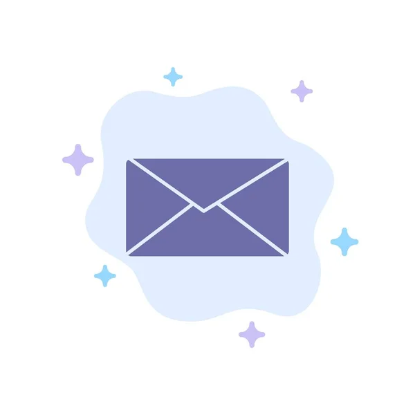 Почта, электронная почта, интерфейс Blue Icon on Abstrab Backgro — стоковый вектор