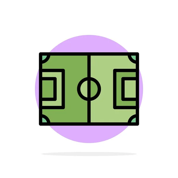 Veld, voetbal, spel, Pitch, voetbal abstract Circle achtergrond — Stockvector