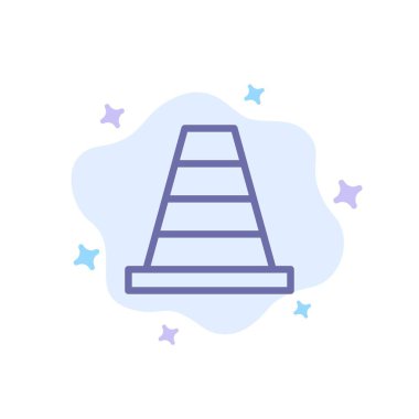 Soyut Bulut Arka Planda Koni, İnşaat, Araç Mavisi Simgesi