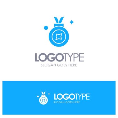 Ödül, Ödül Rozeti, Ödül Kurdele, Pla ile Rozet Mavi Katı Logo