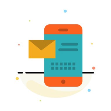 Mobil, Mesaj, Sms, Sohbet, Sms Alma Soyut Düz Renk Ic