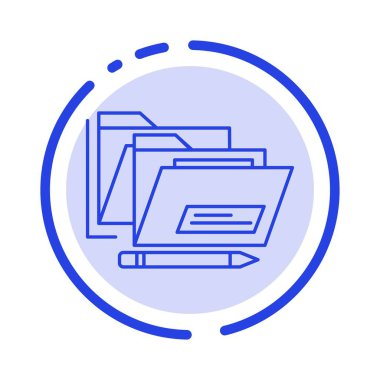 Dosya, Dizin, Tarih, Güvenli Mavi Noktalı Satır Simgesi