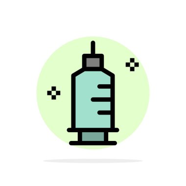 Kimya, Tıp, Eczacılık, Şırınga Soyut Daire Backgroun