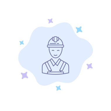 İşçi, Bina, Marangoz, İnşaat, A 'daki Mavi Simgeyi Onar