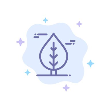 Yaprak, Kanada, Soyut Bulut Arka Plan Bitki Mavi Simge