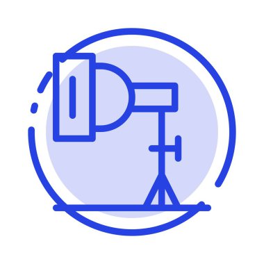 Işık, Fotoğraf, Fotoğraf, Stüdyo Mavi Noktalı Çizgi Hattı Simgesi