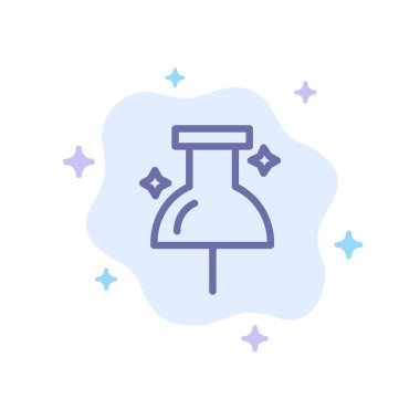 Soyut Bulut Arka Planında Konum, Gezinme, Mavi Simgeyi Sabitle