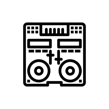 Cd, Konsol, Güverte, Mikser, Müzik Mavi ve Kırmızı İndir ve Satın Al N