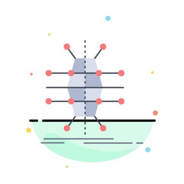 Dağıtım, ızgara, altyapı, ağ, akıllı Düz Renk Ic