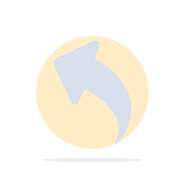 Flecha, Arriba, Espalda Resumen Círculo Fondo Icono de color plano — Vector de stock