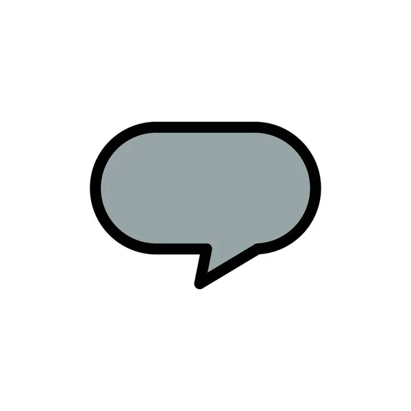 Twitter, Chat, Chat Icono de Color Plano. Banner de icono de vector Tem — Vector de stock