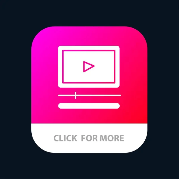 Video, Player, Audio, mp3, mp4 mobile App-Taste. Androide und io — Stockvektor