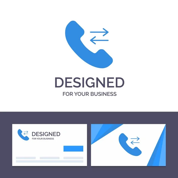 Креативная визитная карточка и соблазн, Звонок, Связь — стоковый вектор
