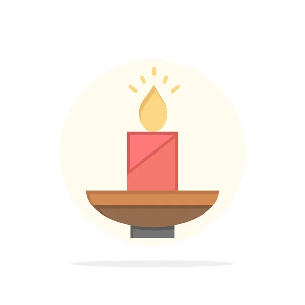 Candle, Christmas, Diwali, Easter, Lamp, Light, Wax Abstract Cir — Stock Vector