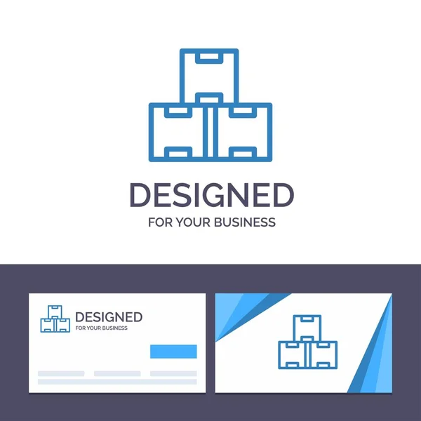 Modèle de carte de visite créative et logo Industrie, Magasin de l'industrie — Image vectorielle