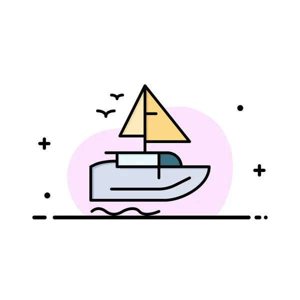 Лодка, судно, транспорт, бизнес-лайнер, икона — стоковый вектор