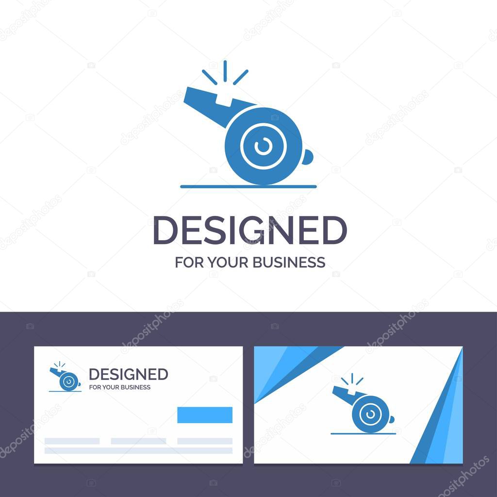 Creative Business Card and Logo template Coach, Referee, Sport, 